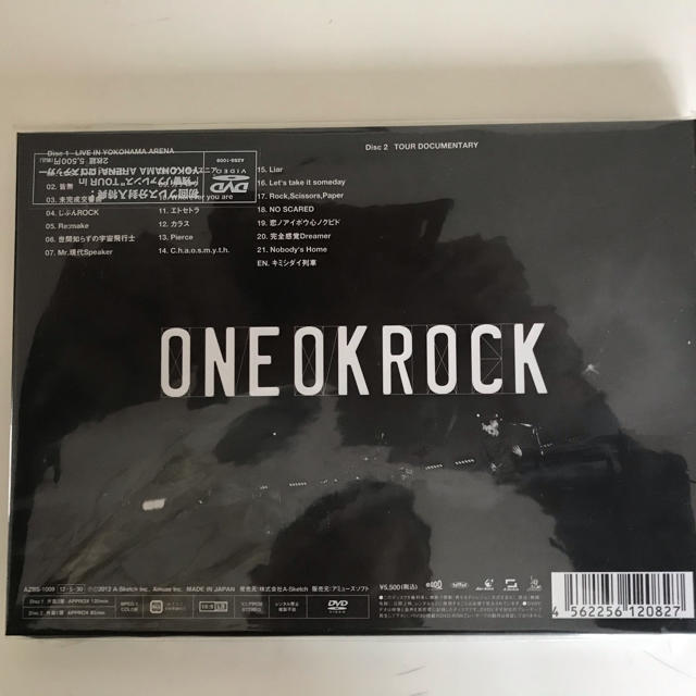 ONE OK ROCK(ワンオクロック)の“残響リファレンス”TOUR　in　YOKOHAMA　ARENA DVD エンタメ/ホビーのDVD/ブルーレイ(ミュージック)の商品写真