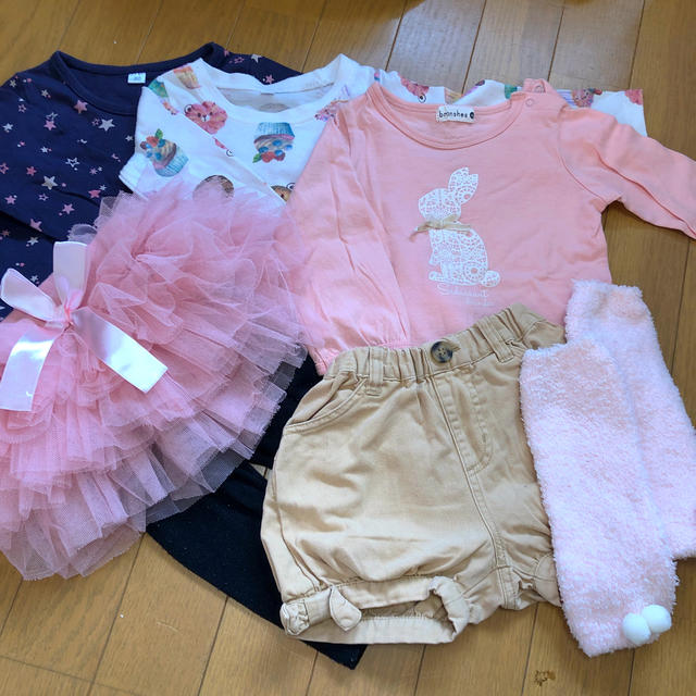 Branshes(ブランシェス)の女の子 80センチセット キッズ/ベビー/マタニティのベビー服(~85cm)(シャツ/カットソー)の商品写真