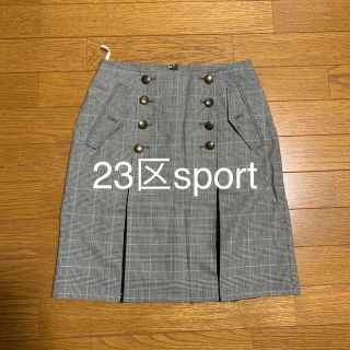 ニジュウサンク(23区)の新品　23区sport ゴルフ用チェックスカート(ウエア)