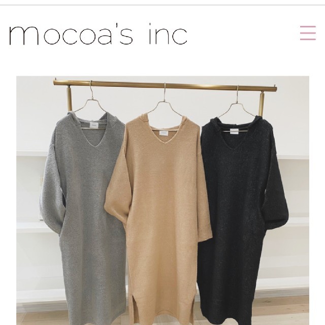 MOERY - 極上あったかパーカーOP モコアズ mocoasの通販 by (ღˇᴗˇ)｡o♡♡﻿shop｜モエリーならラクマ