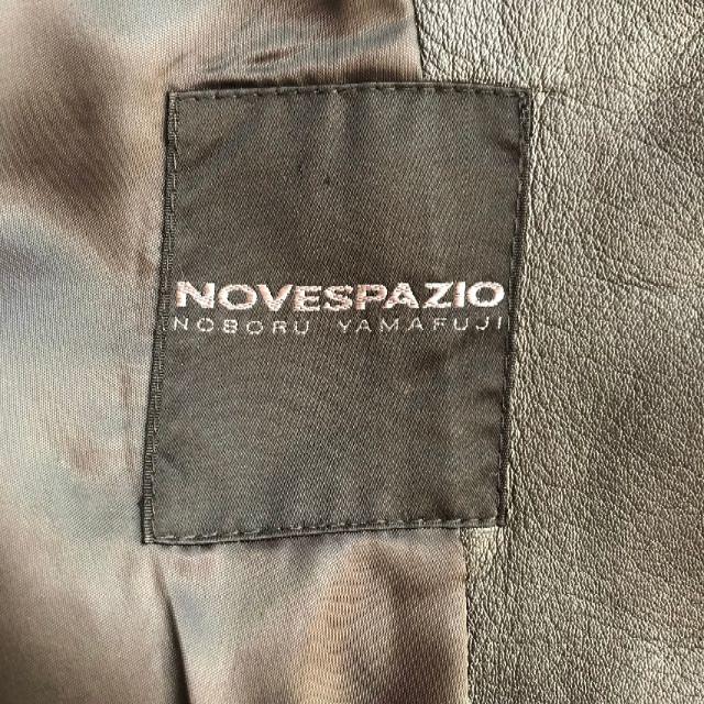 NOVESPAZIO(ノーベスパジオ)のNOVESPAZIO ノーベスパジオ レザージャケット 黒 レディースのジャケット/アウター(テーラードジャケット)の商品写真