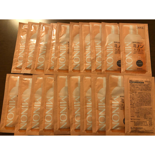 第一三共ヘルスケア(ダイイチサンキョウヘルスケア)のミノン試供品10ml 20個セット コスメ/美容のヘアケア/スタイリング(シャンプー)の商品写真