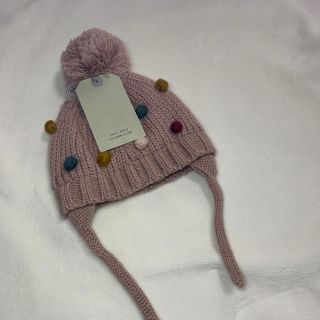 ザラキッズ(ZARA KIDS)のZARA baby ポンポン　ニット帽　6-12m(その他)