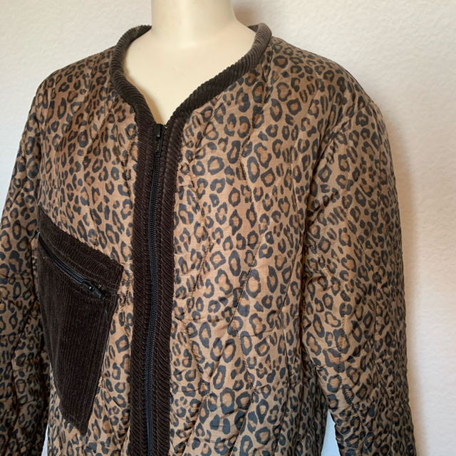 YOUNG&OLSEN LEOPARDQUILTJACKET