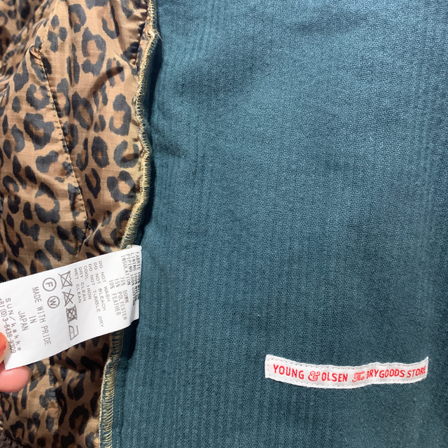 YOUNG&OLSEN LEOPARDQUILTJACKET