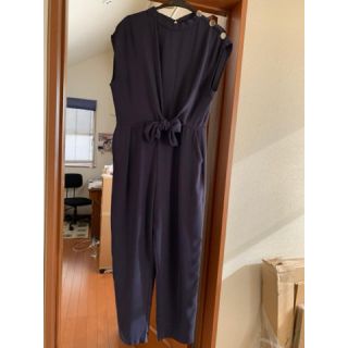 ザラ(ZARA)の【値下げ！】新品未使用　ZARA ネイビー　ジャンプスーツ　オールインワン(オールインワン)