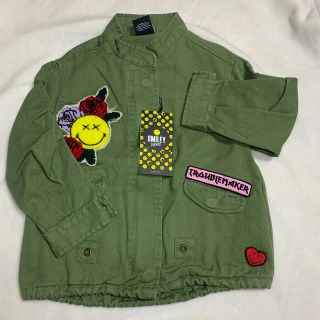 ザラキッズ(ZARA KIDS)のZARA girl スマイリー　ミリタリーjk(ジャケット/上着)