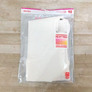 ユニクロ(UNIQLO)の新品　UNIQLOベビー　ヒートテックタートルネックT 白(Tシャツ/カットソー)