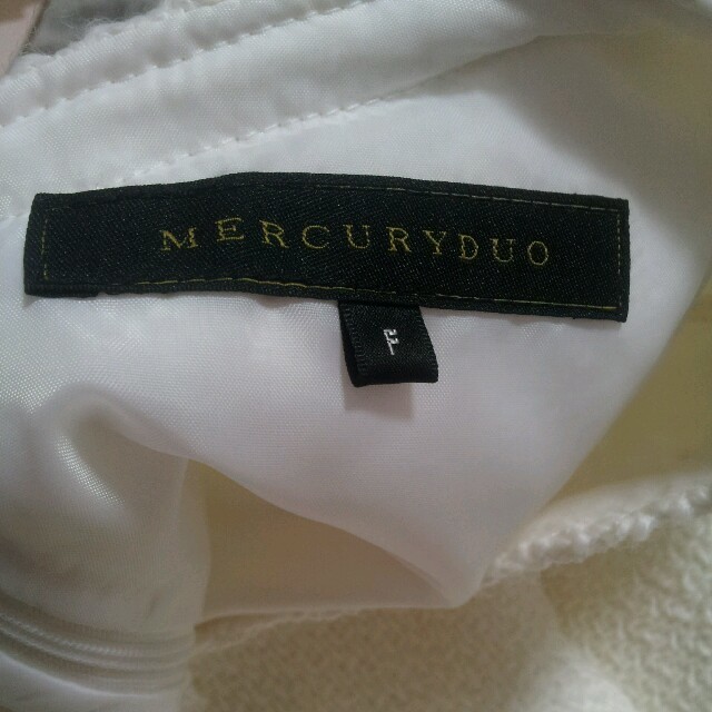 MERCURYDUO(マーキュリーデュオ)の上品♡白レースツイードワンピース レディースのワンピース(ミニワンピース)の商品写真