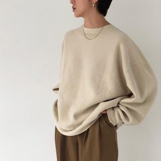 トゥデイフル(TODAYFUL)の新品未使用　todayful vintage over  sweat エクリュ(トレーナー/スウェット)