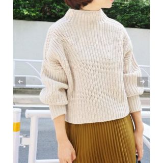 状態良好 IENA 18AW HIBISCUS ショート丈プルオーバー ニット