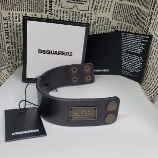 ディースクエアード(DSQUARED2)の《№536》ＤＳＱＵＡＲＥＤ２ 本革バングル ユニセックス ◎新品未使用◎(バングル/リストバンド)