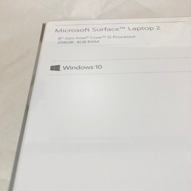 ノートPC マイクロソフト Surface Laptop 2 256GB LQN-00055