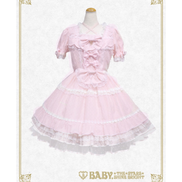 Angelic Pretty(アンジェリックプリティー)の送料無料●定価  3万9744円●BABY●お嬢様いちごスノードットワンピース レディースのワンピース(ひざ丈ワンピース)の商品写真