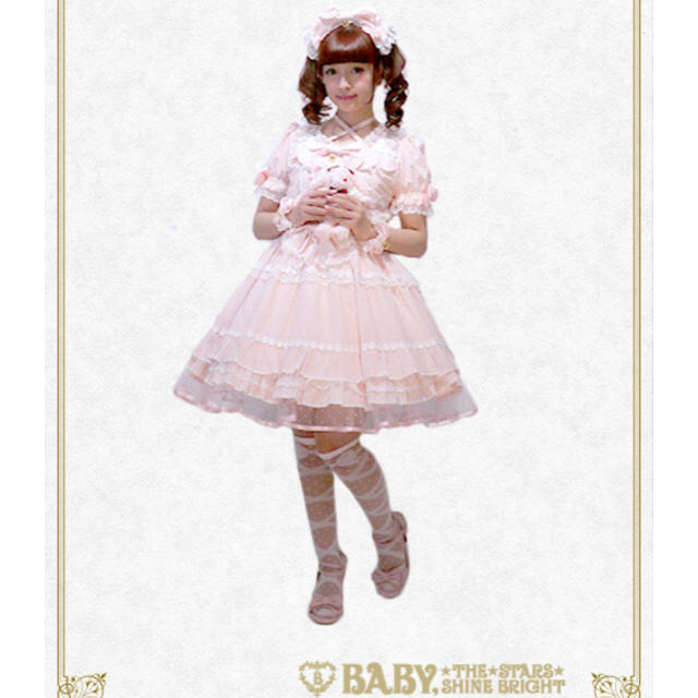 Angelic Pretty(アンジェリックプリティー)の送料無料●定価  3万9744円●BABY●お嬢様いちごスノードットワンピース レディースのワンピース(ひざ丈ワンピース)の商品写真