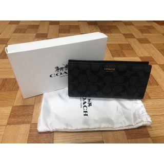 コーチ(COACH)の【ブラック】coach 長財布(長財布)