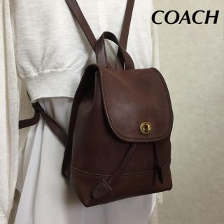 【人気】COACH OLD リュック バックパック バッグ ポシェット 9960