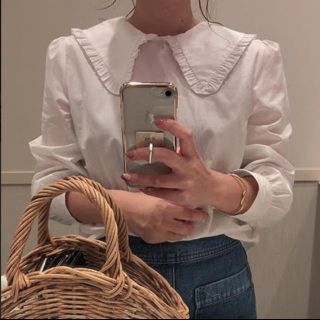 ザラ(ZARA)のzara  セーラートップス(シャツ/ブラウス(長袖/七分))