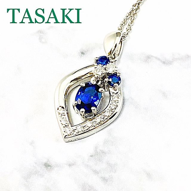 TASAKI> Pt900 サファイア ネックレス S0.73 D0.13 | www.jarussi.com.br