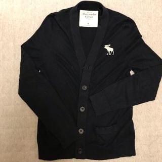 アバクロンビーアンドフィッチ(Abercrombie&Fitch)の【期間限定出品】アバクロンビー&フィッチ　カーディガン　黒Mサイズ(カーディガン)