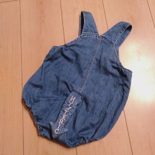 マイファーストヒステリック(MY FIRST HYSTERIC)の美品*MY FIRST HYSTERIC*デニムしっぽ付サロペット(ロンパース)