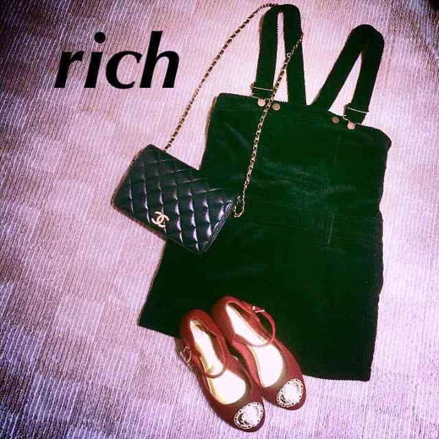 rich(リッチ)のコーデュロイワンピ レディースのワンピース(ミニワンピース)の商品写真
