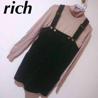 リッチ(rich)のコーデュロイワンピ(ミニワンピース)