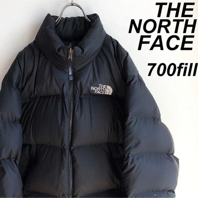 美品 ノースフェイス ヌプシ センターロゴ ダウンジャケット 700フィル | フリマアプリ ラクマ