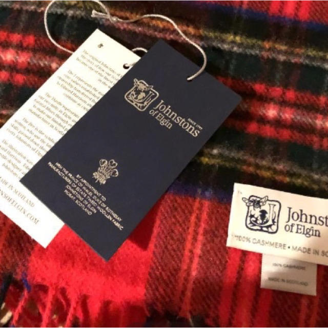 Johnstons(ジョンストンズ)の新品 JOHNSTONS カシミアマフラー 中判【スコットランド】 レディースのファッション小物(マフラー/ショール)の商品写真