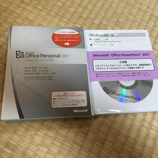 マイクロソフト(Microsoft)のマイクロソフトオフィス personal 2007 (PC周辺機器)