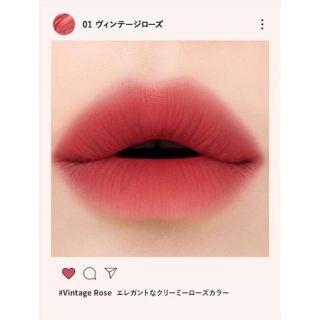 EGLIPPS VELVET FIT TINT 01ヴィンテージローズ(口紅)