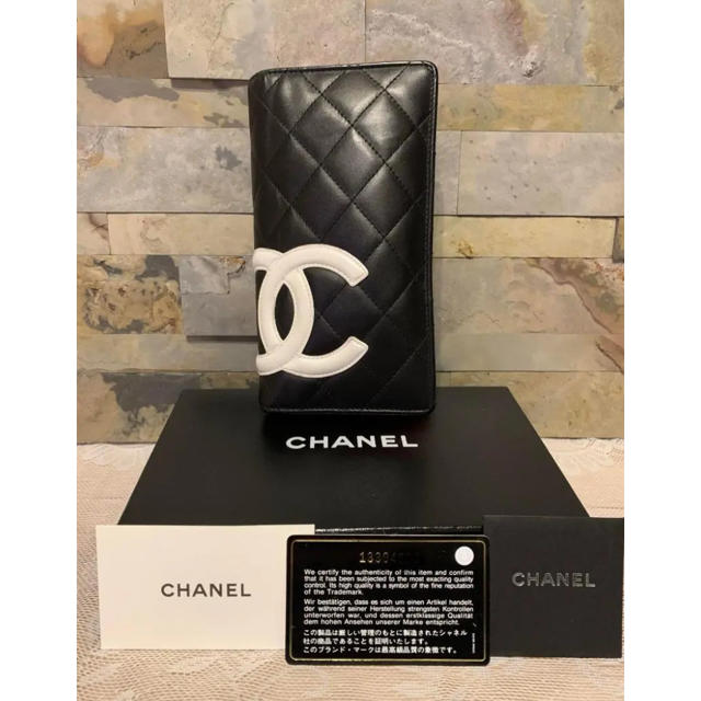 【売り切れ】シャネル　CHANEL　カンボンライン　長財布