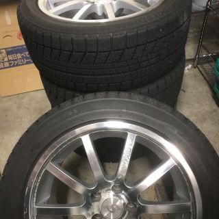 ブリヂストン(BRIDGESTONE)のスタッドレス　溝有り　245/45R18 ブリザック　４本　手渡し希望(タイヤ)