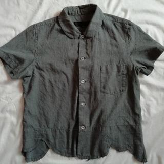 コムデギャルソン(COMME des GARCONS)のコムデギャルソン　丸襟　製品染めシャツ(シャツ/ブラウス(半袖/袖なし))