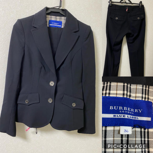 BURBERRY BLUE LABEL(バーバリーブルーレーベル)の美品　バーバリーロンドン　ブルーレーベル　セットアップ  スーツ レディースのフォーマル/ドレス(スーツ)の商品写真