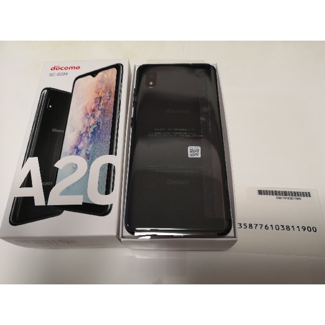 Galaxy A20 SC-02M（SIMロック解除済）ブラック