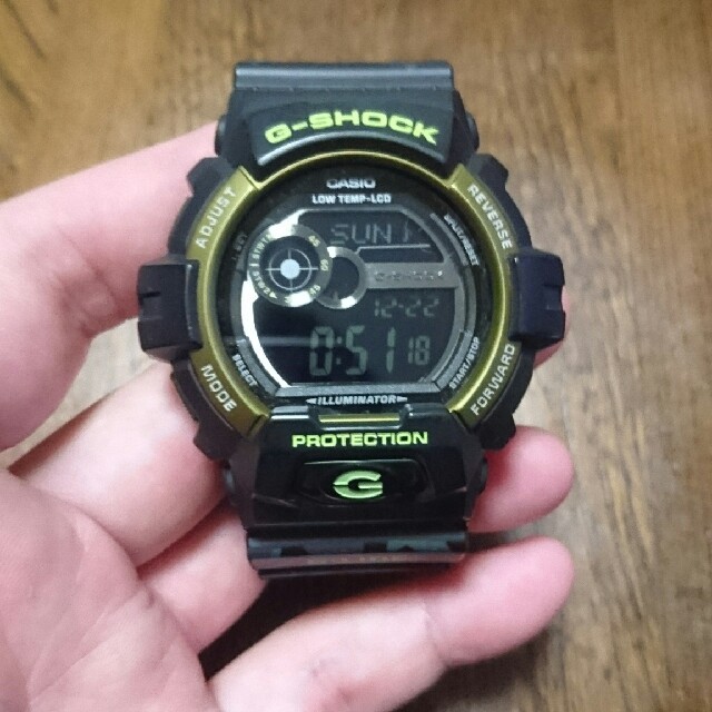 ミリタリー柄 稼働品 カシオ G-SHOCK G-LIDE