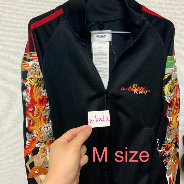 メンズdoublet  CHAOS EMBROIDERY TRACK JACKET