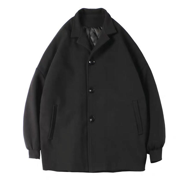 韓国 レア品　ボックスシルエット　コート　モード系 オルチャン 新品 メンズのジャケット/アウター(チェスターコート)の商品写真