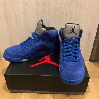 ナイキ(NIKE)のNIKE AIR JORDAN 5 RETRO BLUE SUEDE (スニーカー)