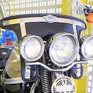 Harley Davidson - FLSTS スクリーン ブラ ブラック スプリンガー 