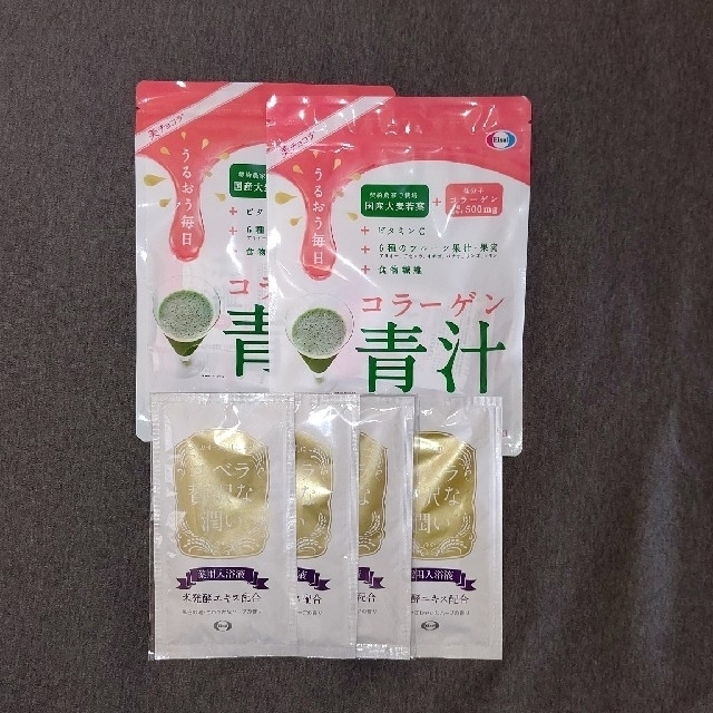 Eisai(エーザイ)のEisai ユベラ贅沢な潤い&コラーゲン青汁 コスメ/美容のボディケア(入浴剤/バスソルト)の商品写真