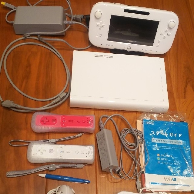 ゲームパッ Nintendo 本体(白) ソフト5本付き(内4本Wiiソフト) 9fxAH