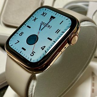 【Apple Watch 4(GPS)44mmゴールドステンレス