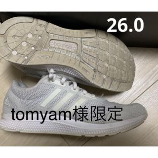 アディダス(adidas)の26.0 アディタス adidas マナ バウンス ニット 白(スニーカー)