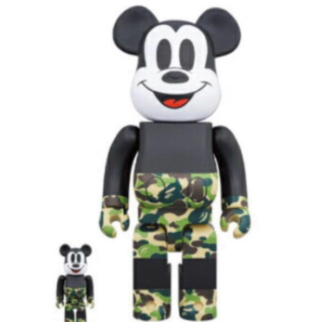 新品 送料込 BE@RBRICK BAPE MICKEY MOUSE