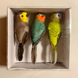 ウニコ(unico)の鳥 オブジェ（3匹セット）(置物)