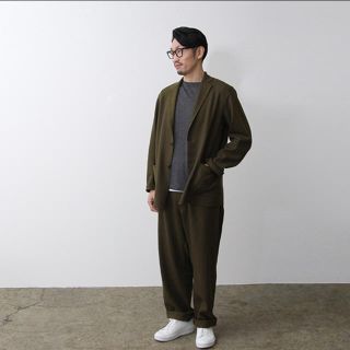 comoli コモリ 16AW フェルトン ジャケット　ベルテッドパンツ