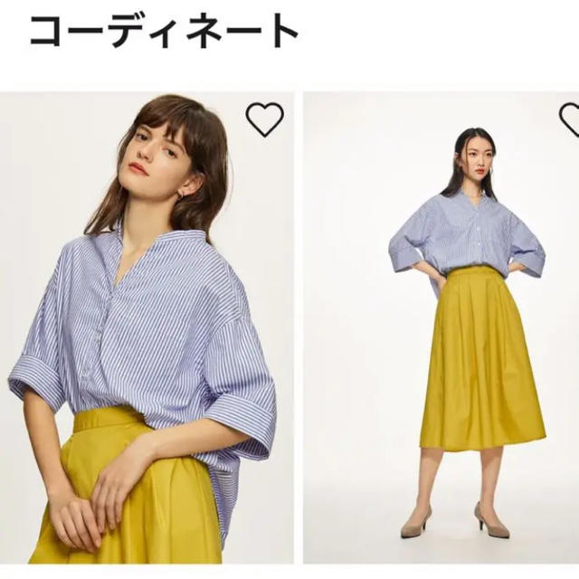 GU(ジーユー)のGU ストライプシャツ スキッパーシャツ まとめ売り レディースのトップス(シャツ/ブラウス(長袖/七分))の商品写真