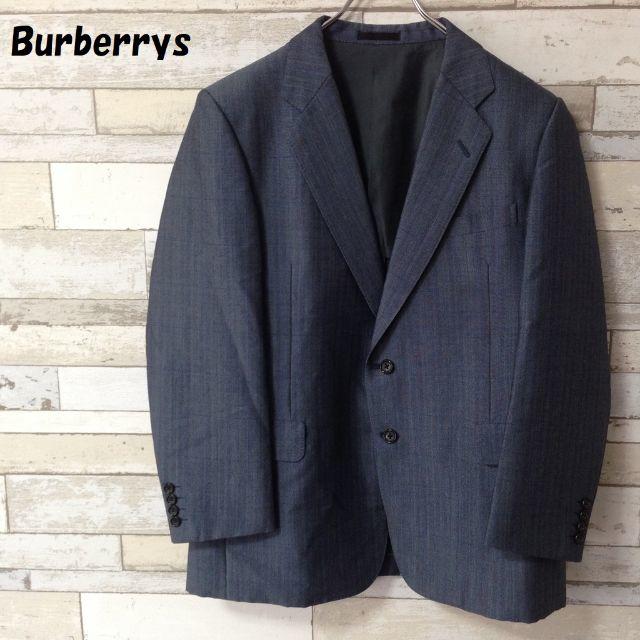 BURBERRY(バーバリー)のてもちさん専用バーバリー ウールテーラードジャケット ブルー系 メンズのジャケット/アウター(テーラードジャケット)の商品写真